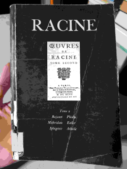 Racine Tbeatre Complet - Tome Ii