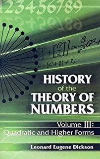 History Of The Theory Of Numbers