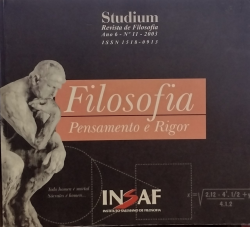 Filosofia Pensamento E Rigor - Studium Revista De Filosofia Ano 06 N 11 2003