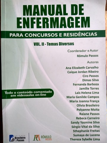 manual de enfermagem para concursos e residencias v.02 - temas diversos