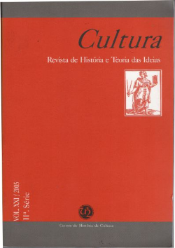 Cultura Revista De Historia E Teoria Das Ideias V. Xxi / 2005 Iiª Serie