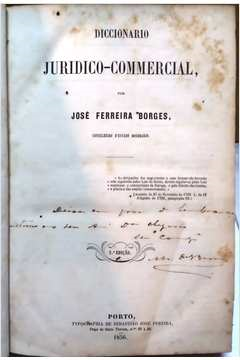 Dicionario Juridico-commercial