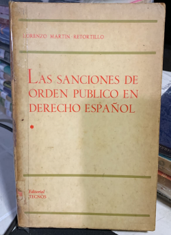 Las Sanciones De Orden Publico En Derecho Espanol