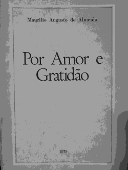 Por Amor E Gratidao