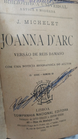 Joanna D'arc Versao De Reis Damaso - Reencadernado