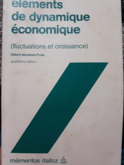 Elements De Dynamique Economique