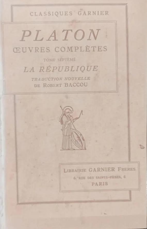 Platon Ceuvres Completes - Tome Septeme - Livres Vii - Xii - Reencadernado