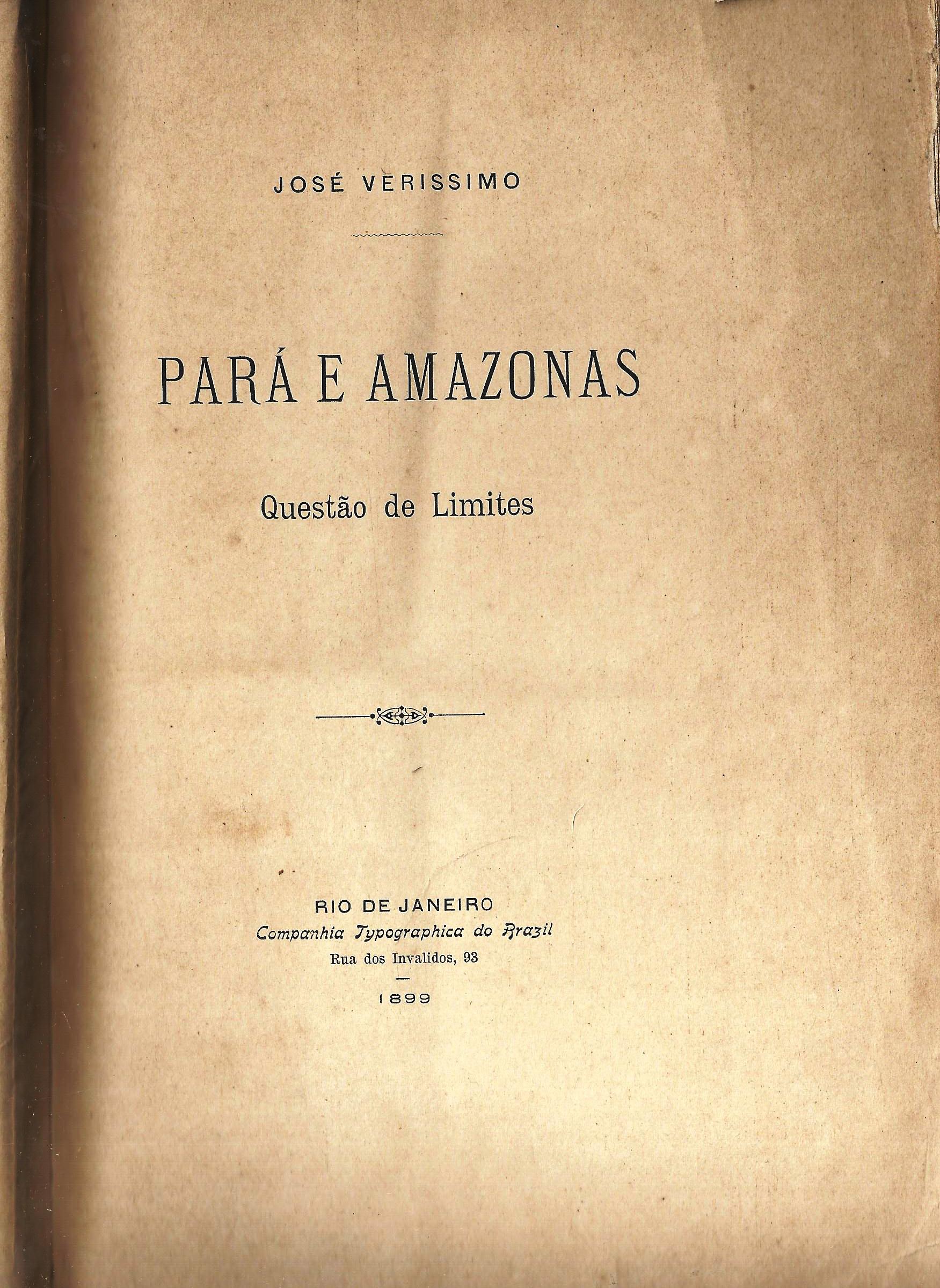 Para E Amazonas - Questao De Limites - Reencadernado