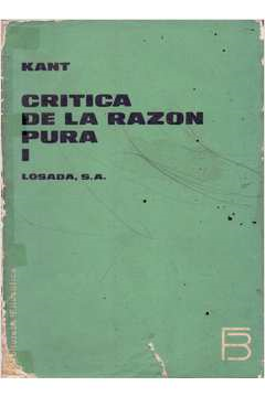 Critica De La Razon Pura - V. I