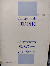 Cadernos Do Ceddhc N.01 1995 - Ouvidorias Publicas Do Brasil