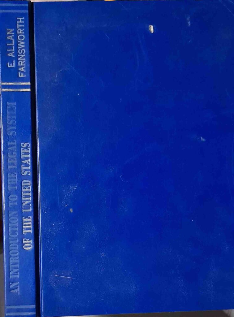 Introduction To The Law And Legal System Of The United States