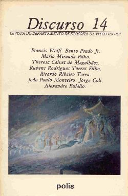 Discurso Nº 14 Revista Do Depº De Filosofia Da Ffl Ch Da Usp