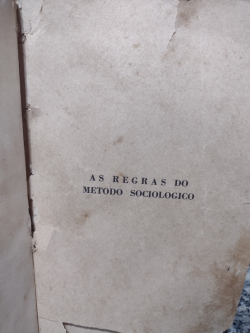 As Regras Do Metodo Sociologico - Reencadernado