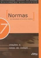 Normas Para Apresentacao De Documentos Cientificos V.07 - Citacoes E Notas De Rodape