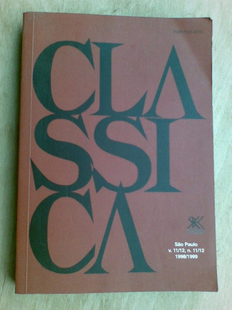 Classica - Revista Brasileira De Estudos Classicos - V.13/14 N.13/14