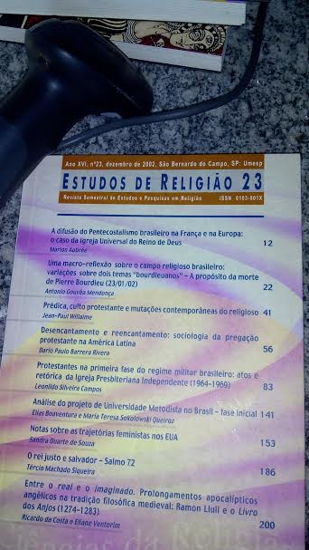 Estudos De Religiao, N. 23 Dez/2002