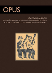 Opus - Revista Da Anppom V.13 N°02 Dezembro 2007