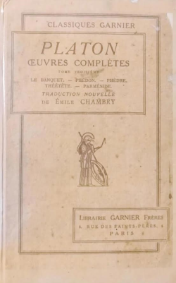 Platon Ceuvres Completes - Tome Troisieme - Reencadernado