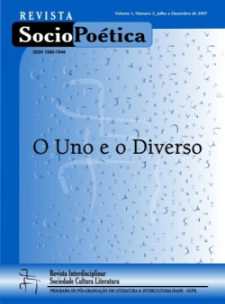 Revista Socio Poetica - O Uno E O Diverso - V. 01 N. 02 Julho A Dezembro De 2007