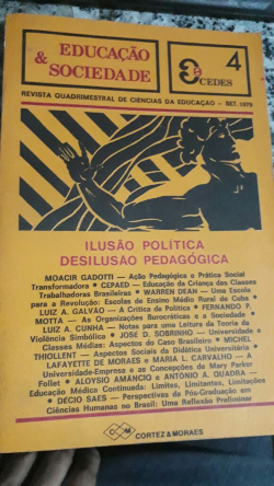 Ilusao Politica Desilusao Pedagogica - Revista Quadrimestral De Ciencias Da Educacao Set - 1979 Nº 04