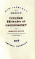 Creation Litteraire Et Connaissance