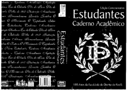 Estudantes Caderno Academico - Edicao Comemorativa
