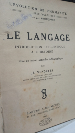 Le Langage Introduction Linguistique A L'histoire