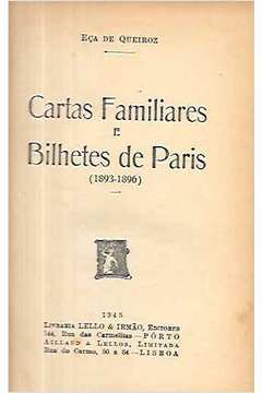 Cartas Familiares E Bilhetes De Paris