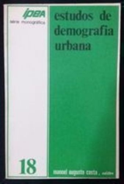 Estudos De Demografia Urbana - Monografia N. 18
