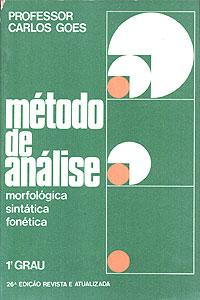 Metodo De Analise - Morfologica Sintatica Fonetica Primeiro Grau