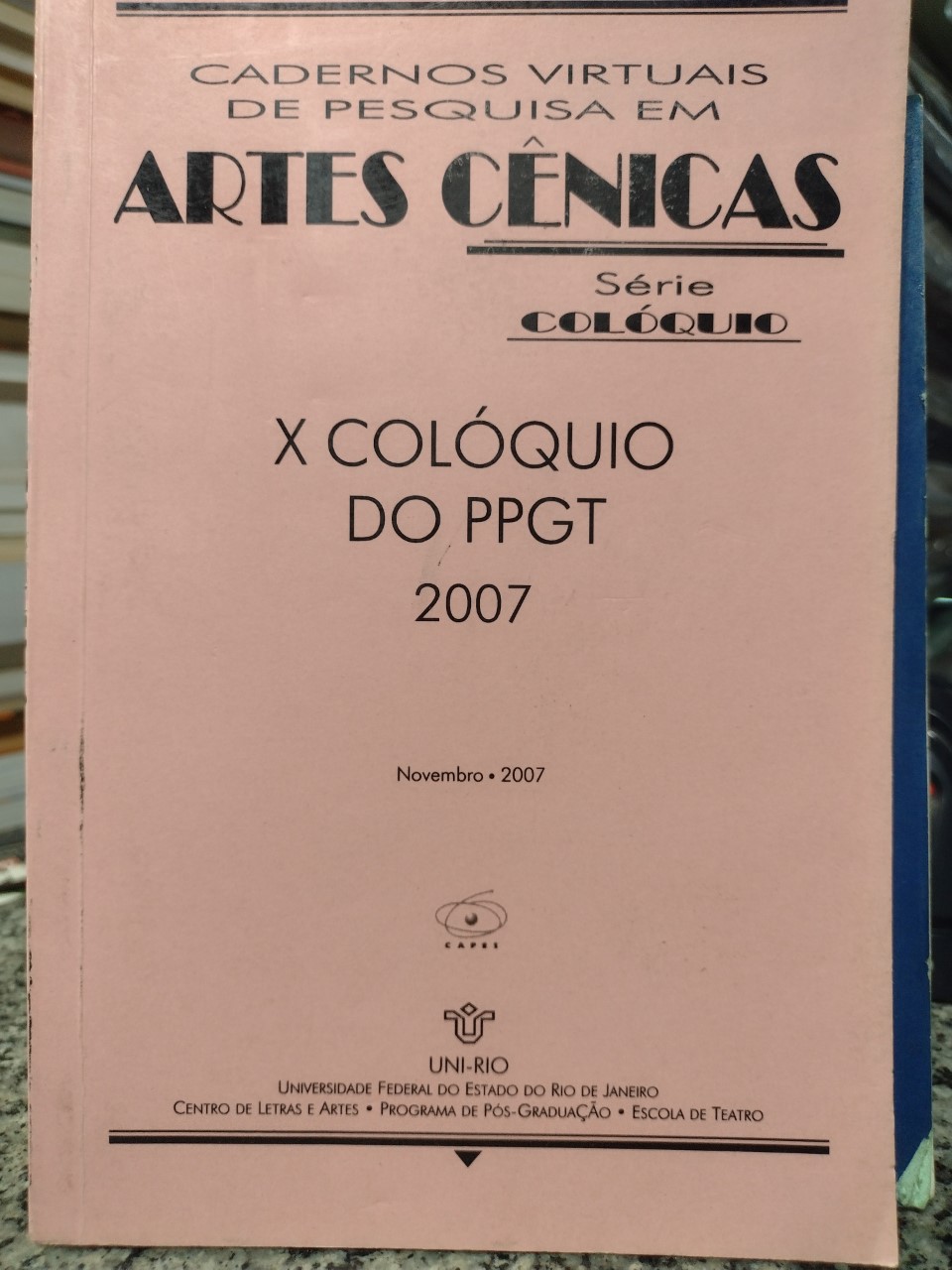 X Coloquio Do Ppgt 2007