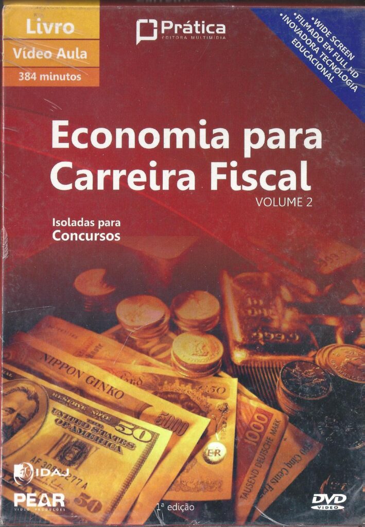 Economia Para Carreira Fiscal 02 Volumes - 2 Dvd + 2 Livros - 852 Minutos