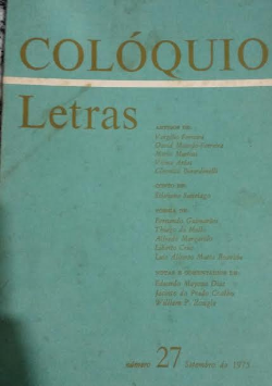 Revista Coloquio Letras V. 27 - Set 1975