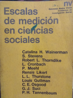 Escalas De Medicion En Ciencias Sociales