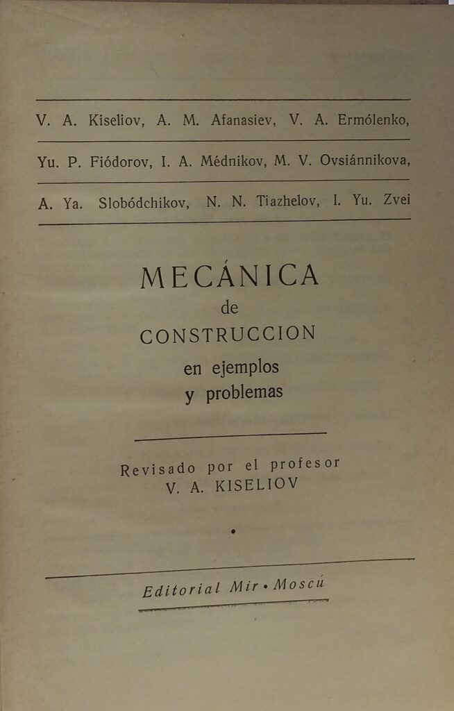 Mecanica de construccion en ejemplos y problemas
