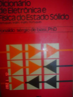 Dicionario De Eletronica E Fisica Do Estado Solido Portugues-ingles Ingles-portugues