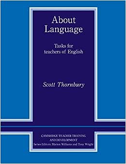 About Language - Tasks for Teachers of English