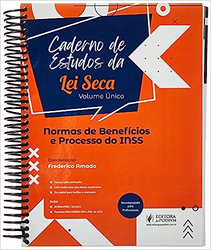 Caderno De Estudos Da Lei Seca - volume unico