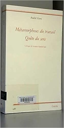 Métamorphoses du travail quête du sens