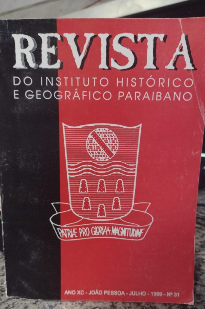 Revista Do Instituto Historico E Geografico Paraibano Nº 31 Jul/1999