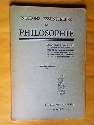 notions essentielles de philosophie