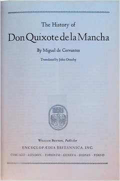 The History Of Don Quixote De La Mancha
