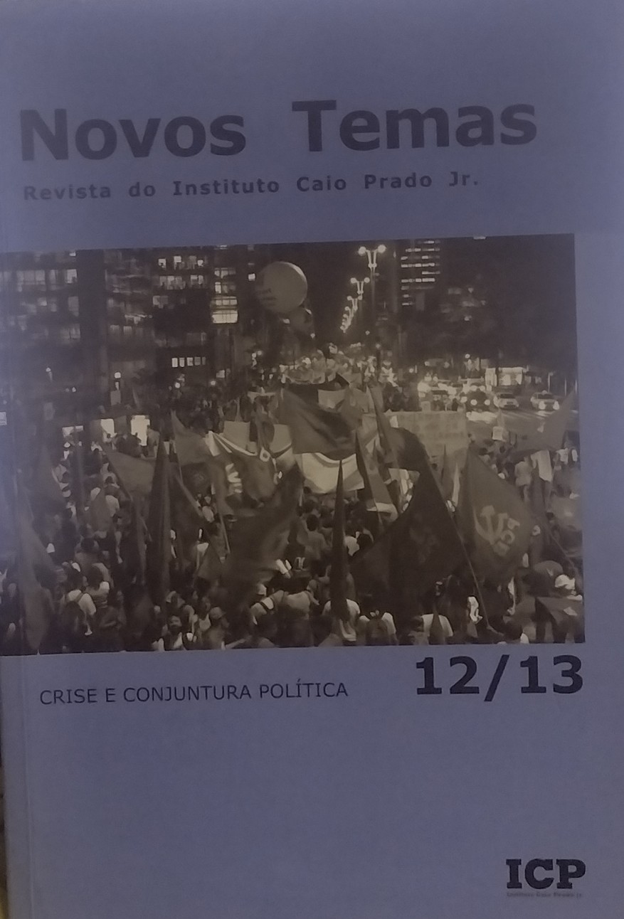 Novos Temas Revista do Instituto Caio Prado Jr - Crise e Conjuntura Política 12/13