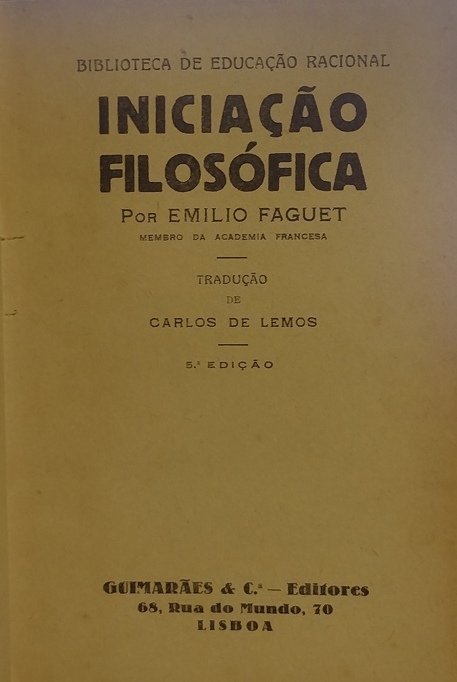 Iniciacao Filosofica - Reencadernado