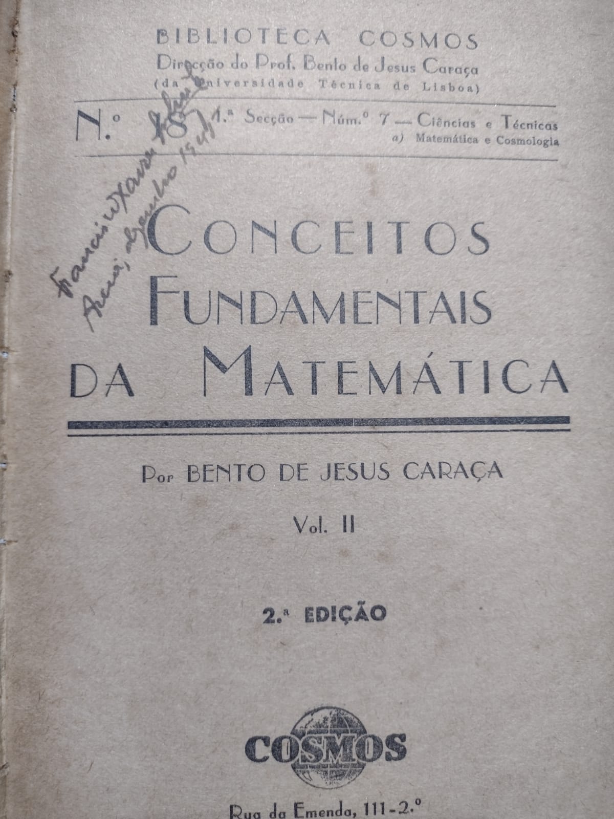 Conceitos Fundamentais Da Matemática VOL. II - Reencadernado
