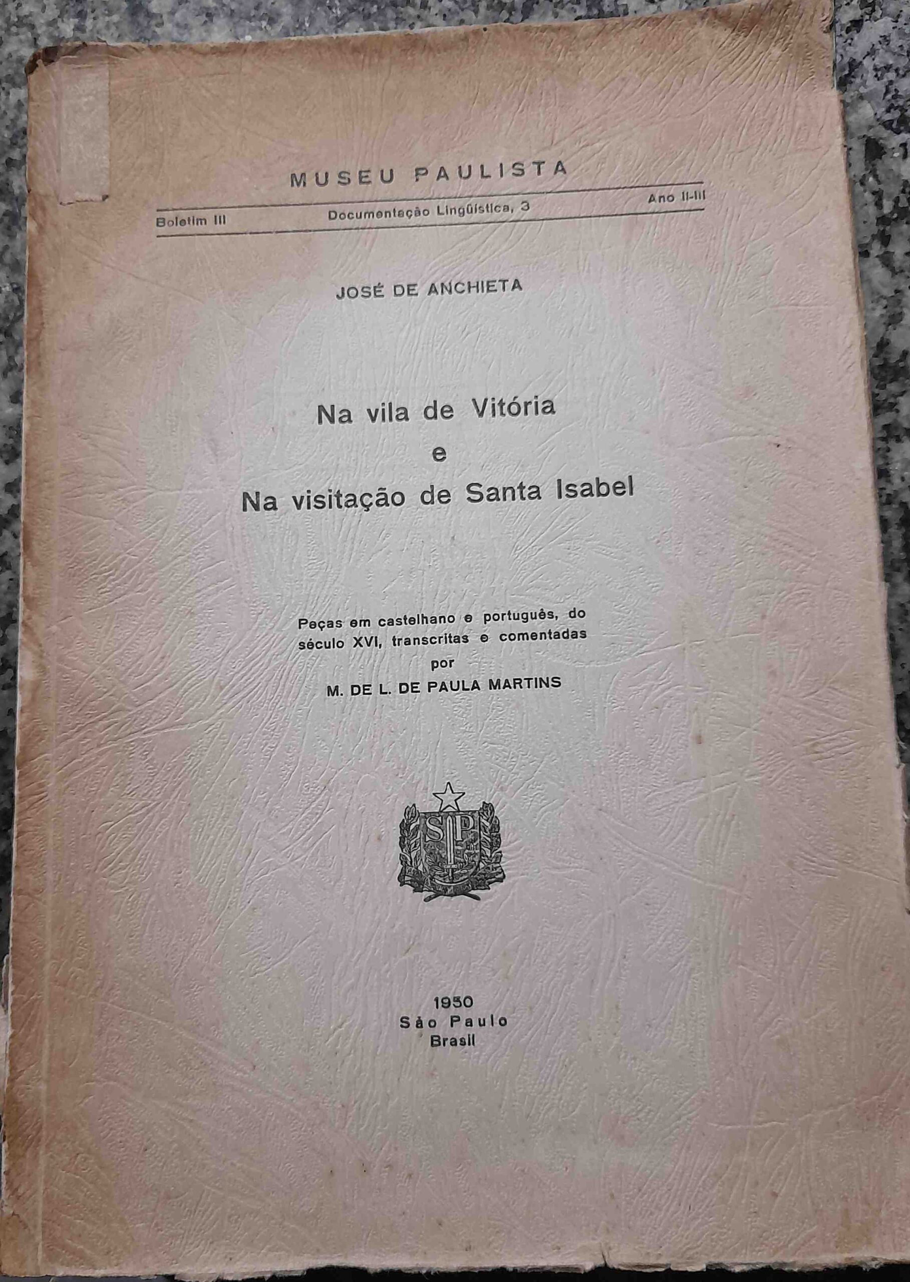 Na Vila de Vitoria e na Visitacao de Santa Isabel