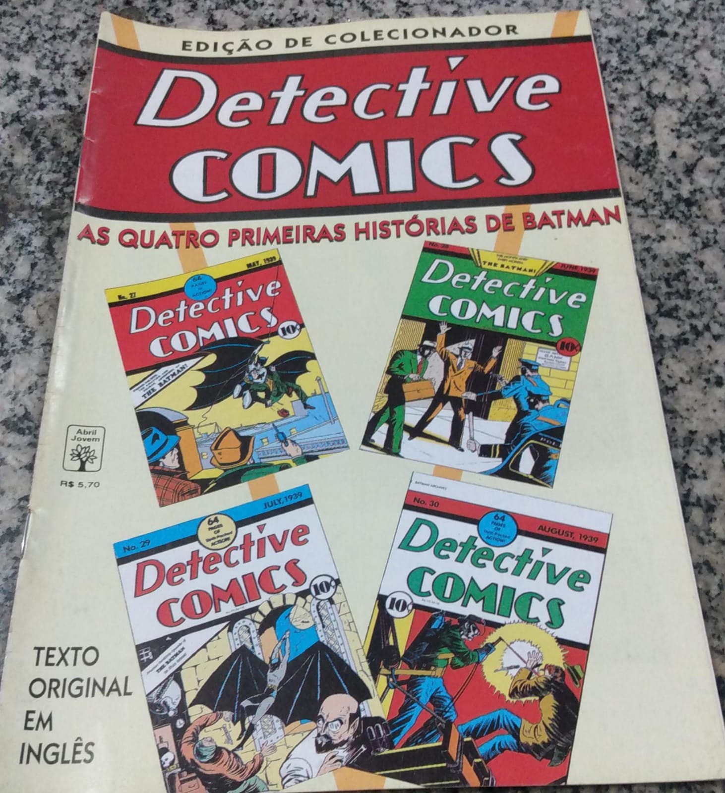 Detetive Comics- As quatro primeiras histórias do Batman - Edição de colecionador