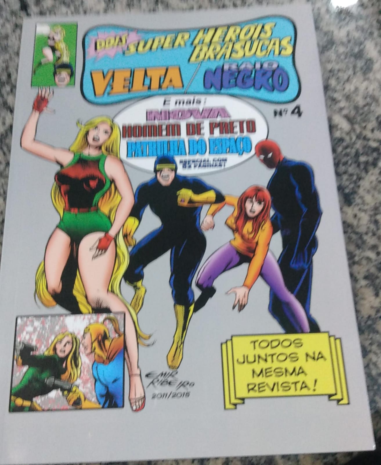 Dois super herois brasucas Velta Raio Negro Nº 4 - Velta em Cartomante Oriental