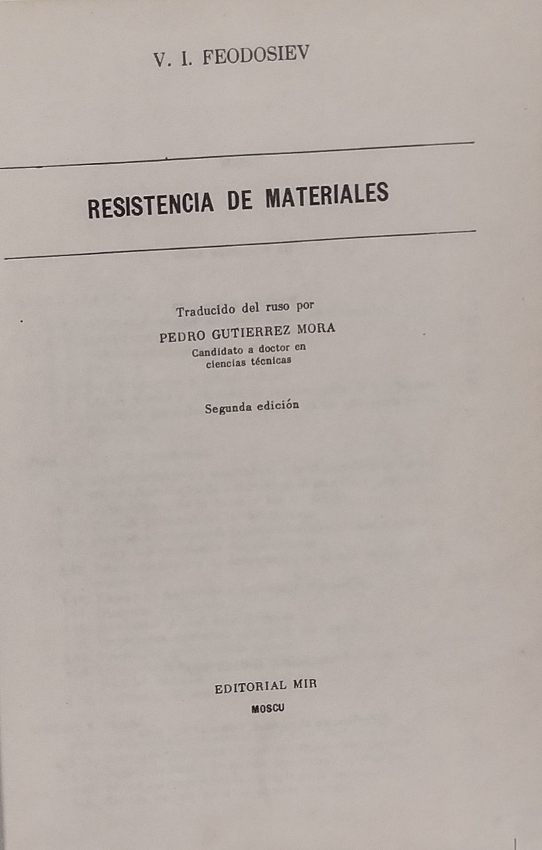 Resistencia de materiales - Reencadernado - Em espanhol