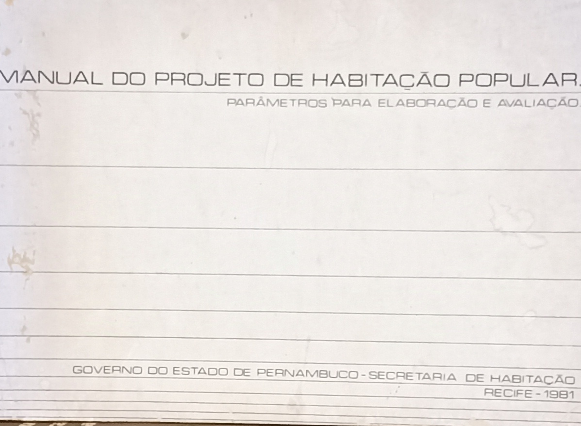 Manual do projeto de habitacao popular - Parametros para elaboracao e avaliacao